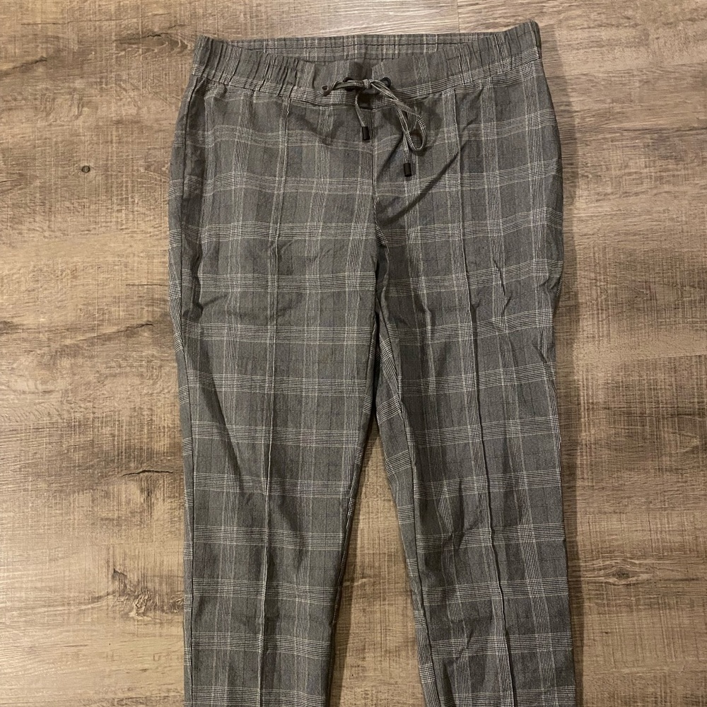 Stretchy plaid pant
